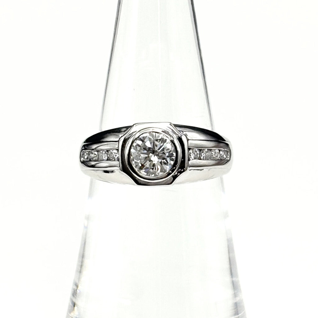 ダイヤモンド デザインリング プラチナ 指輪 メレダイヤ リング 12.5号 Pt900 ダイヤモンド レディース ノンブランドジュエリー 【中古】nbjwl