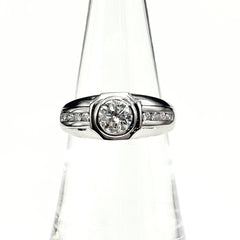 ダイヤモンド デザインリング プラチナ 指輪 メレダイヤ リング 12.5号 Pt900 ダイヤモンド レディース ノンブランドジュエリー 【中古】nbjwl