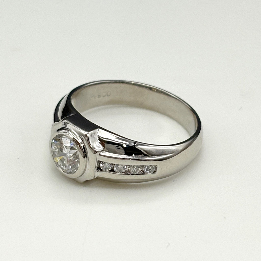ダイヤモンド デザインリング プラチナ 指輪 メレダイヤ リング 12.5号 Pt900 ダイヤモンド レディース ノンブランドジュエリー 【中古】nbjwl