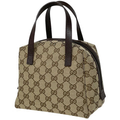 グッチ GG柄 ハンドバッグ ミニ ポーチ ハンドバッグ GGキャンバス ブラウン 124542 レディース 【中古】brbag