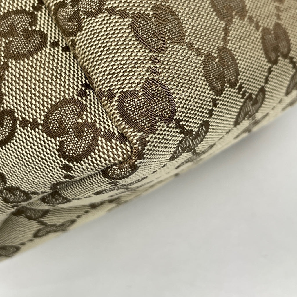 グッチ GG柄 ハンドバッグ ミニ ポーチ ハンドバッグ GGキャンバス ブラウン 124542 レディース 【中古】brbag