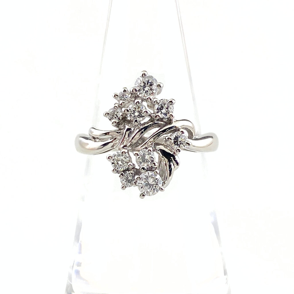 VERITE メレダイヤ デザインリング プラチナ 指輪 リング 11.5号 Pt900 ダイヤモンド レディース 【中古】brjwl