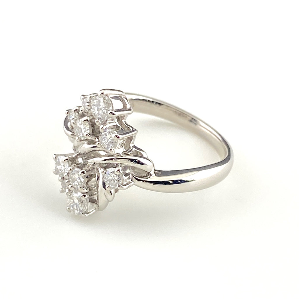 VERITE メレダイヤ デザインリング プラチナ 指輪 リング 11.5号 Pt900 ダイヤモンド レディース 【中古】brjwl