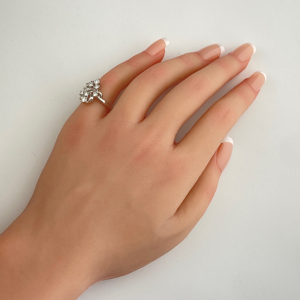 VERITE メレダイヤ デザインリング プラチナ 指輪 リング 11.5号 Pt900 ダイヤモンド レディース 【中古】brjwl