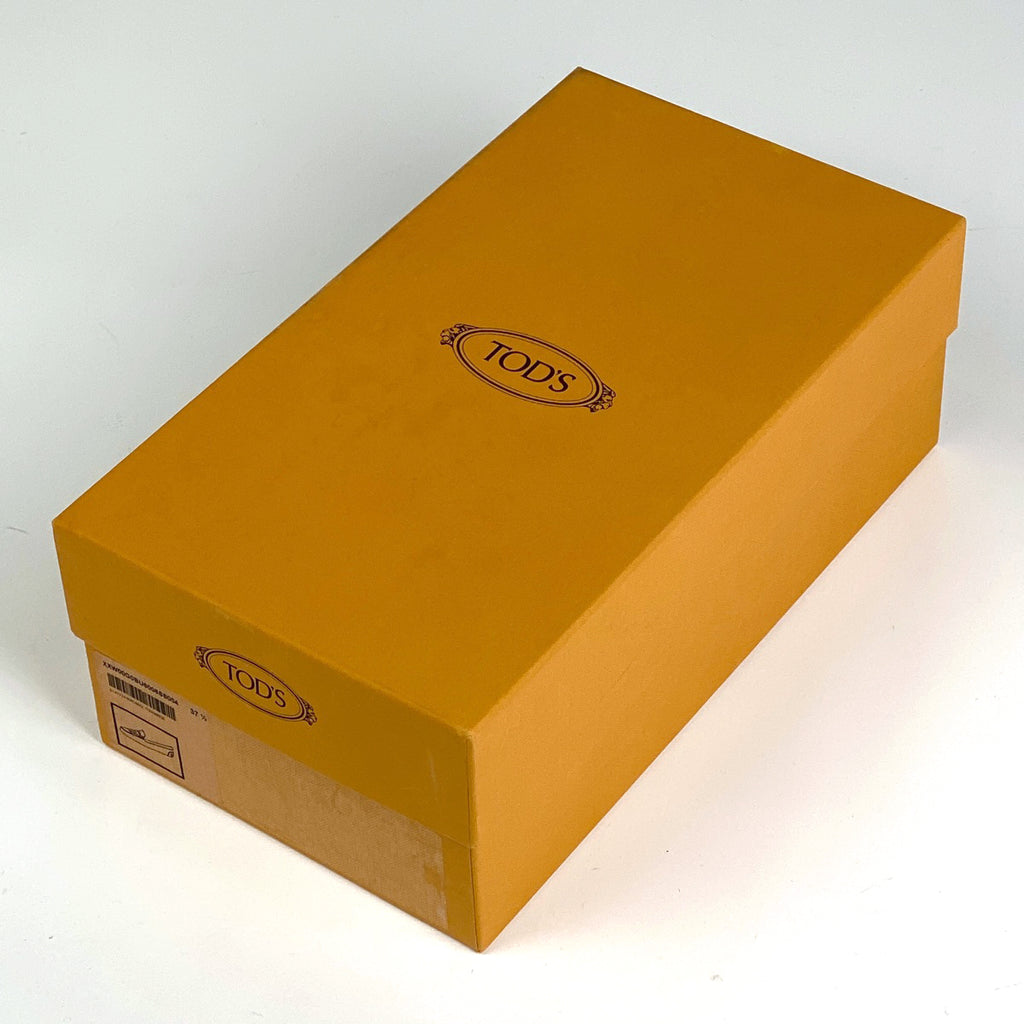 トッズ ドライビングシューズ スリッポン フリンジ 靴 ローファー レザー ベージュ レディース 【中古】brapp