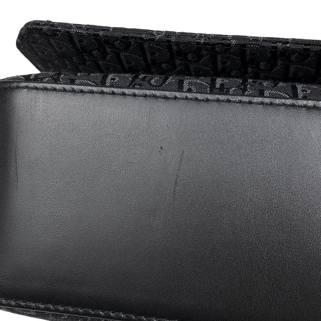 クリスチャンディオール トロッター柄 ショルダーバッグ ロゴ ストリートシック ショルダーバッグ キャンバス ブラック レディース 【中古】brbag