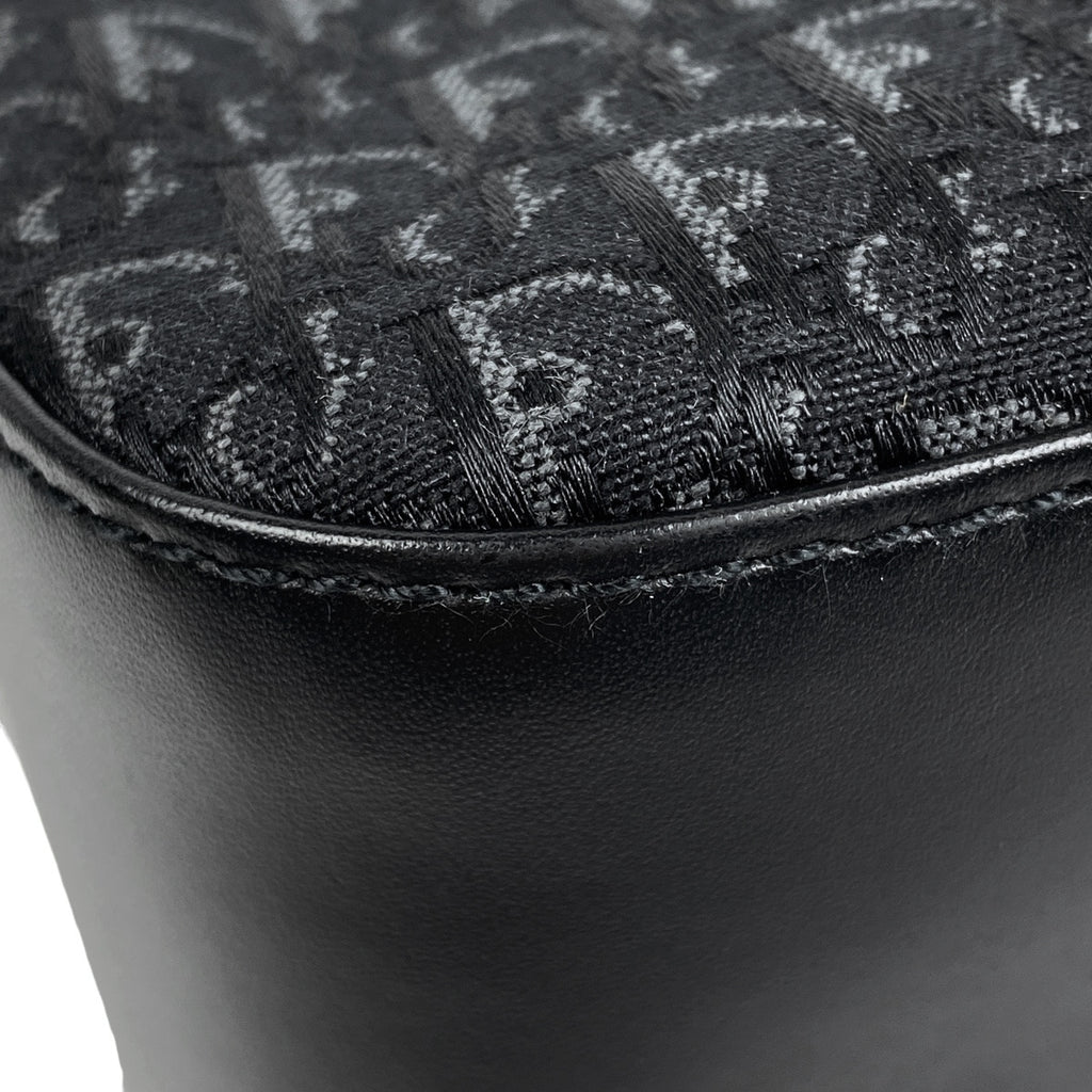 クリスチャンディオール トロッター柄 ショルダーバッグ ロゴ ストリートシック ショルダーバッグ キャンバス ブラック レディース 【中古】brbag