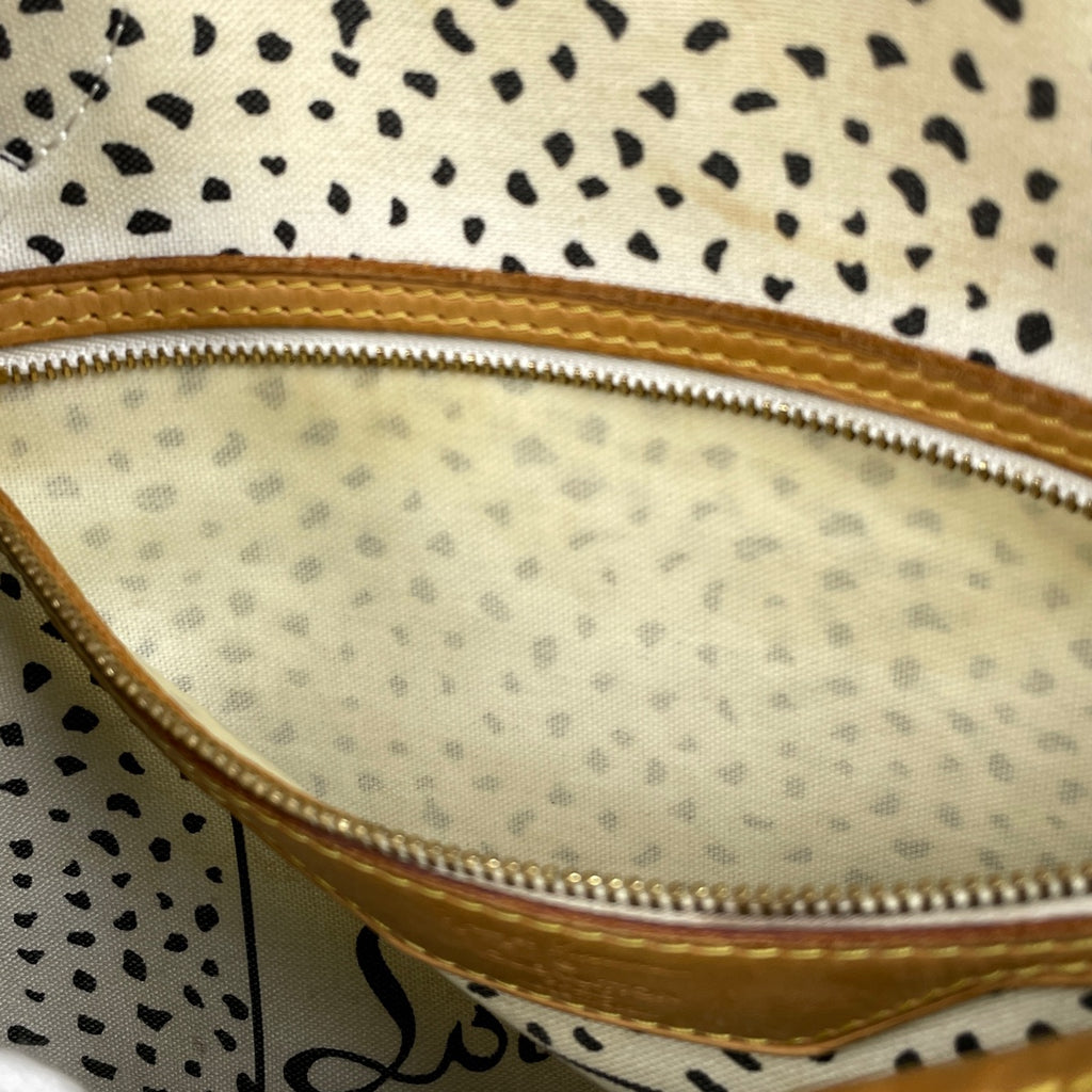 ルイ・ヴィトン ネヴァーフル MM 草間彌生 パンプキンドット ショルダーバッグ トートバッグ モノグラム ブラウン ブロン(ホワイト) M40684 レディース 【中古】brbag