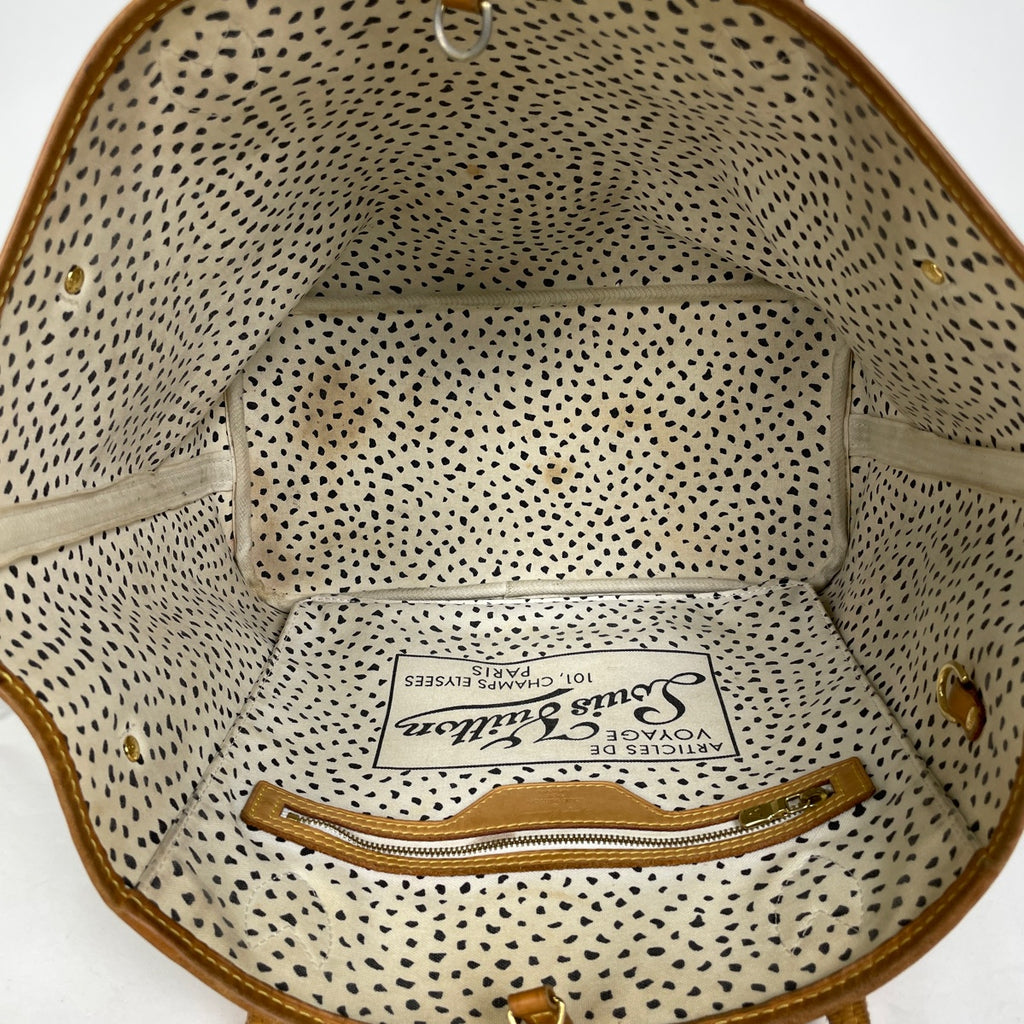 ルイ・ヴィトン ネヴァーフル MM 草間彌生 パンプキンドット ショルダーバッグ トートバッグ モノグラム ブラウン ブロン(ホワイト) M40684 レディース 【中古】brbag