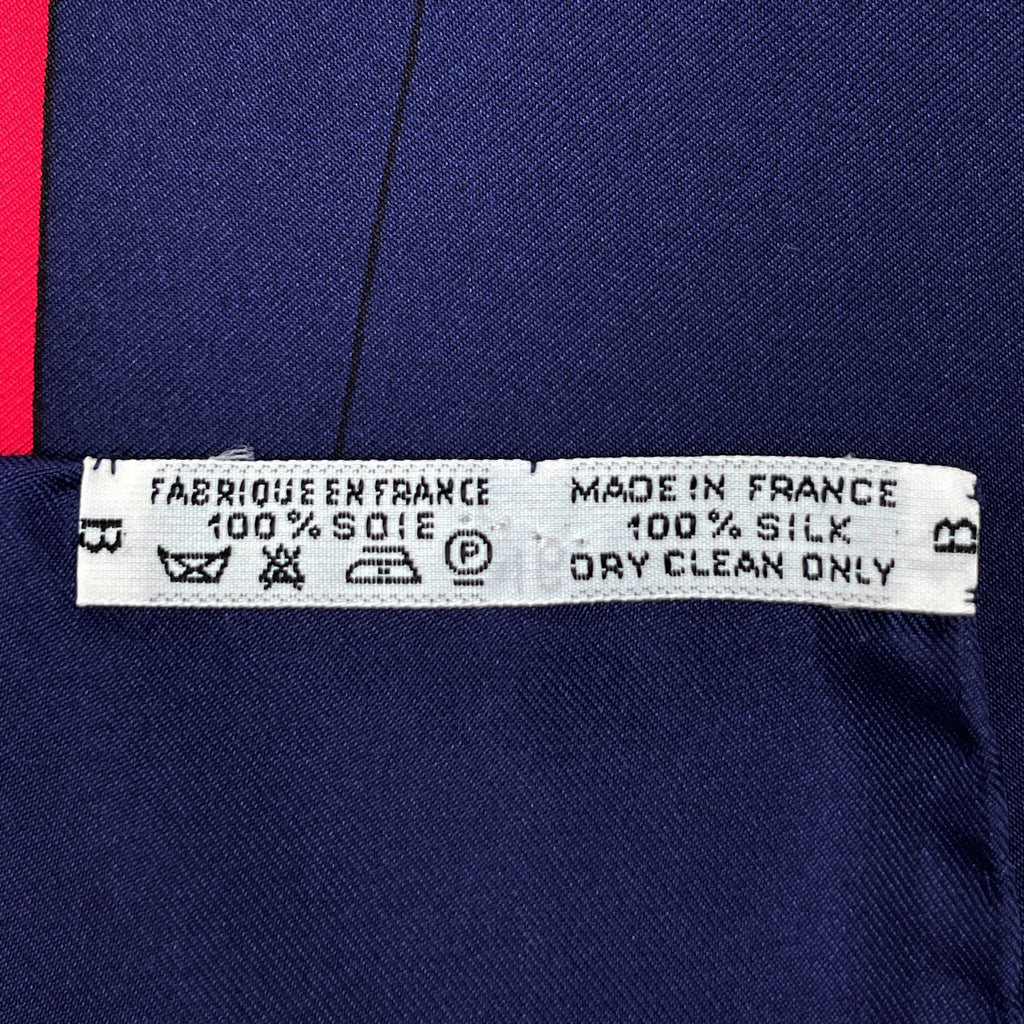 エルメス カレ 90 LE MORS A LA CONETABLE 轡の気品 クツワ 馬具 スカーフ シルク ネイビー ゴールド マルチカラー レディース 【中古】brbag