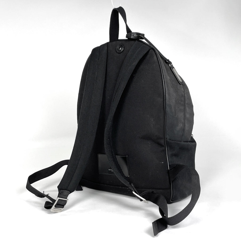 サンローラン シティ サンローラン ロゴ バックパック デイパック リュック キャンバス ブラック 534968 レディース 【中古】brbag