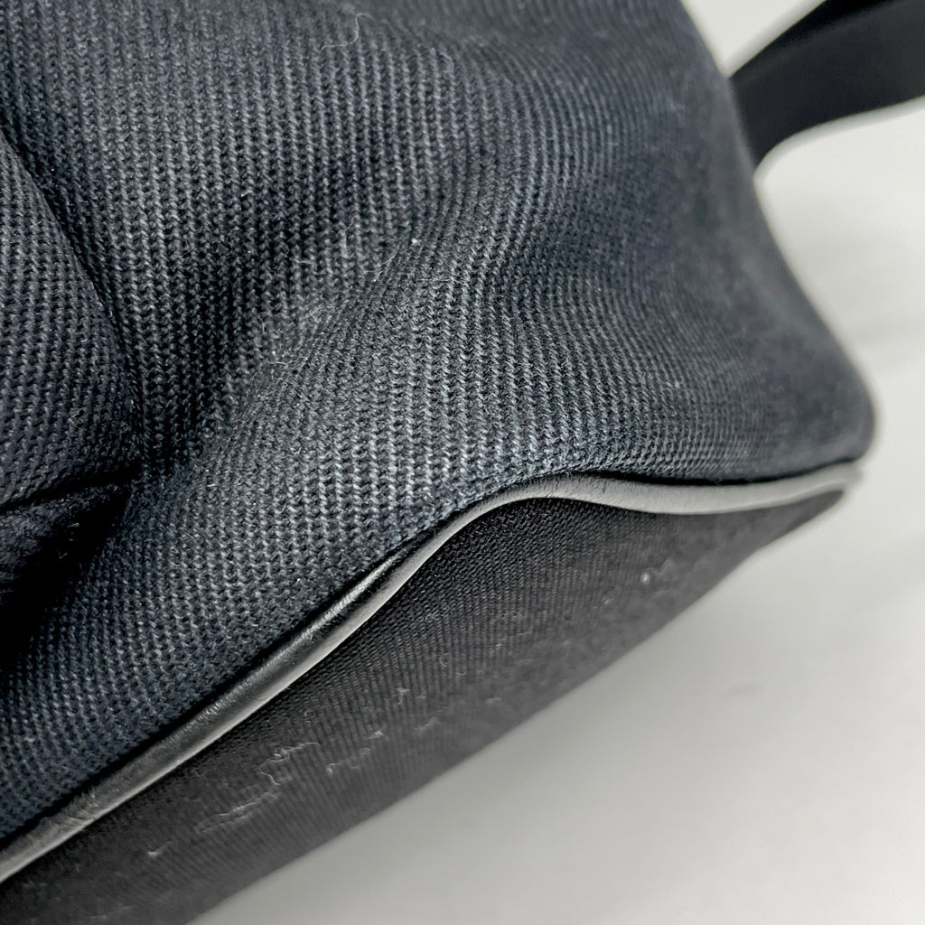 サンローラン シティ サンローラン ロゴ バックパック デイパック リュック キャンバス ブラック 534968 レディース 【中古】brbag