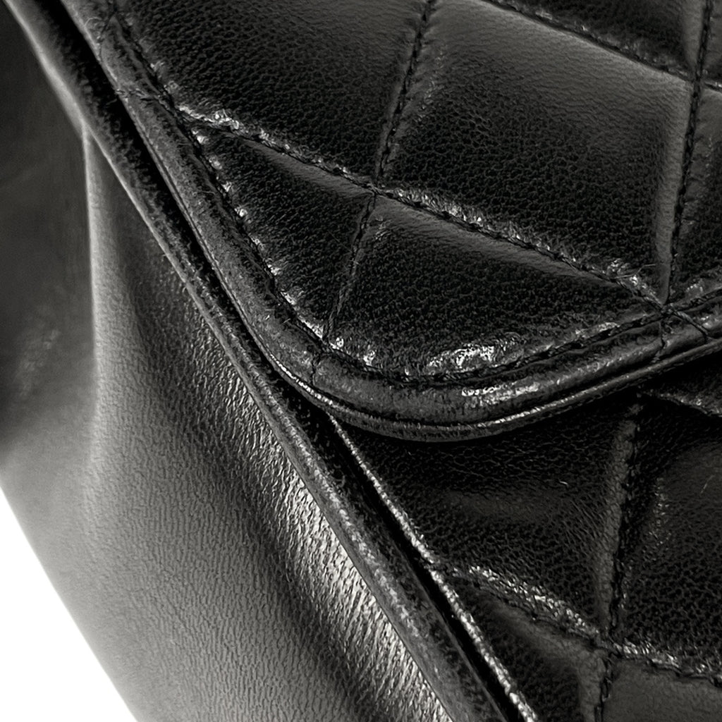 シャネル ココマーク ショルダーバッグ マトラッセ ショルダーバッグ レザー ブラック レディース 【中古】brbag