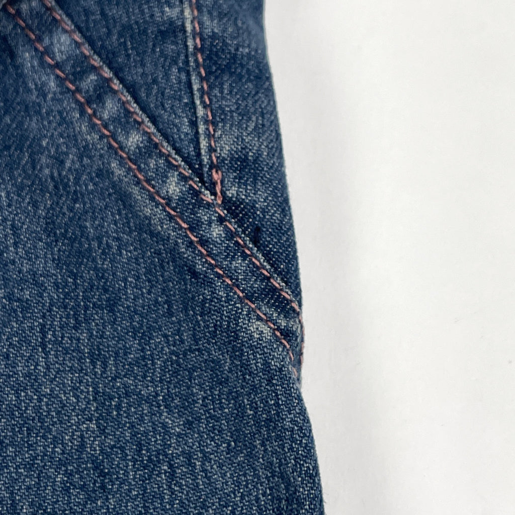 クリスチャンディオール ロゴボタン デニムスカート タイト ボトムス スカート 綿 ポリウレタン ブルー レディース 【中古】brapp