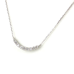 メレダイヤ デザインネックレス プラチナ ペンダント ネックレス Pt950 Pt850 ダイヤモンド レディース 【中古】nbjwl