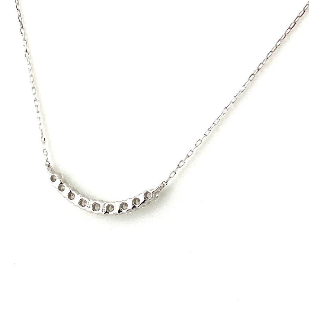 メレダイヤ デザインネックレス プラチナ ペンダント ネックレス Pt950 Pt850 ダイヤモンド レディース 【中古】nbjwl