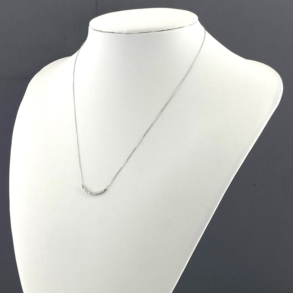 メレダイヤ デザインネックレス プラチナ ペンダント ネックレス Pt950 Pt850 ダイヤモンド レディース 【中古】nbjwl