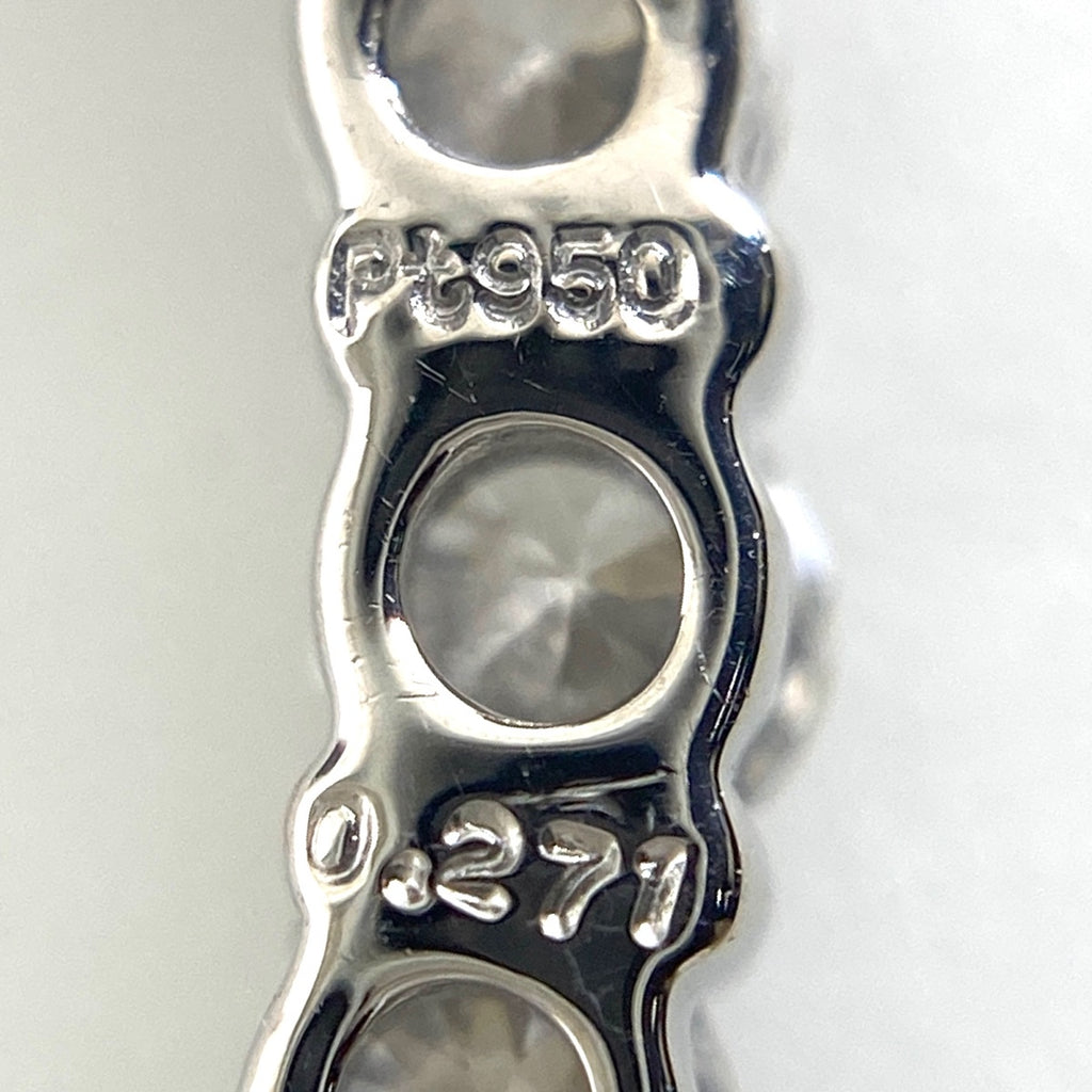 メレダイヤ デザインネックレス プラチナ ペンダント ネックレス Pt950 Pt850 ダイヤモンド レディース 【中古】nbjwl