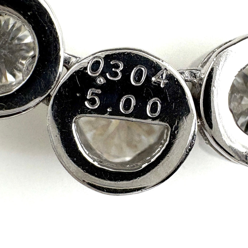 メレダイヤ デザインネックレス プラチナ ネックレス Pt850 ダイヤモンド レディース ノンブランドジュエリー 【中古】nbjwl