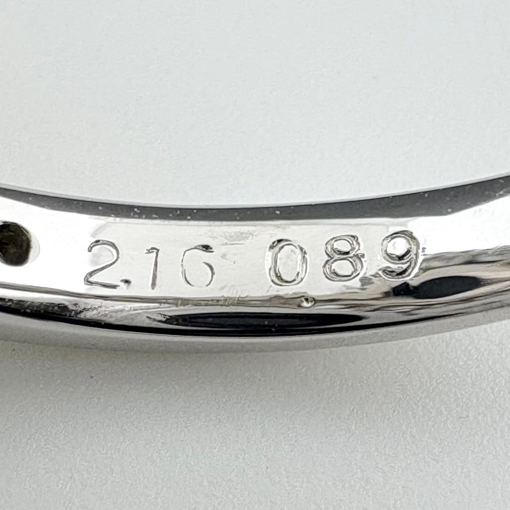 ブラックオパール デザインリング プラチナ 指輪 メレダイヤ リング 10号 Pt900 ブラックオパール ダイヤモンド レディース 【中古】nbjwl