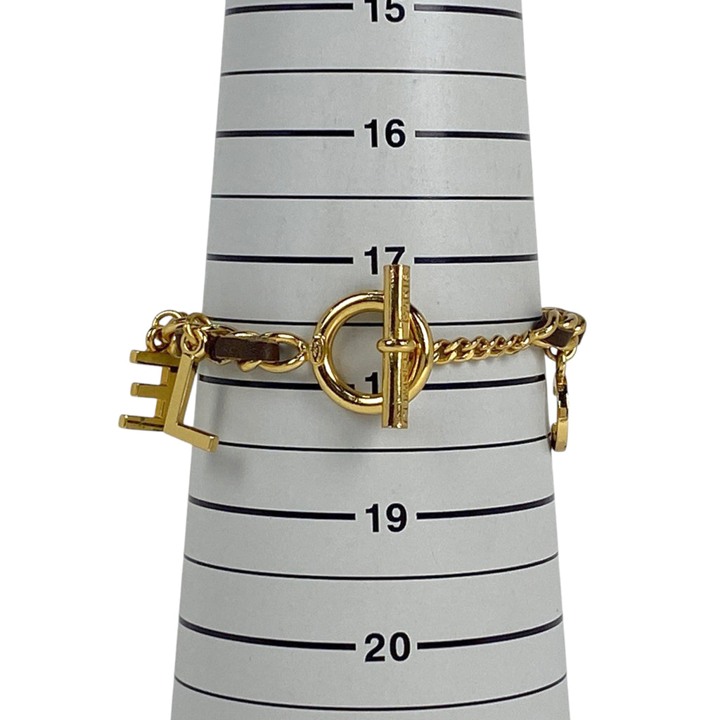 シャネル ロゴ チャーム ブレスレット ココマーク ブレスレット GP ゴールド レディース 【中古】bracc