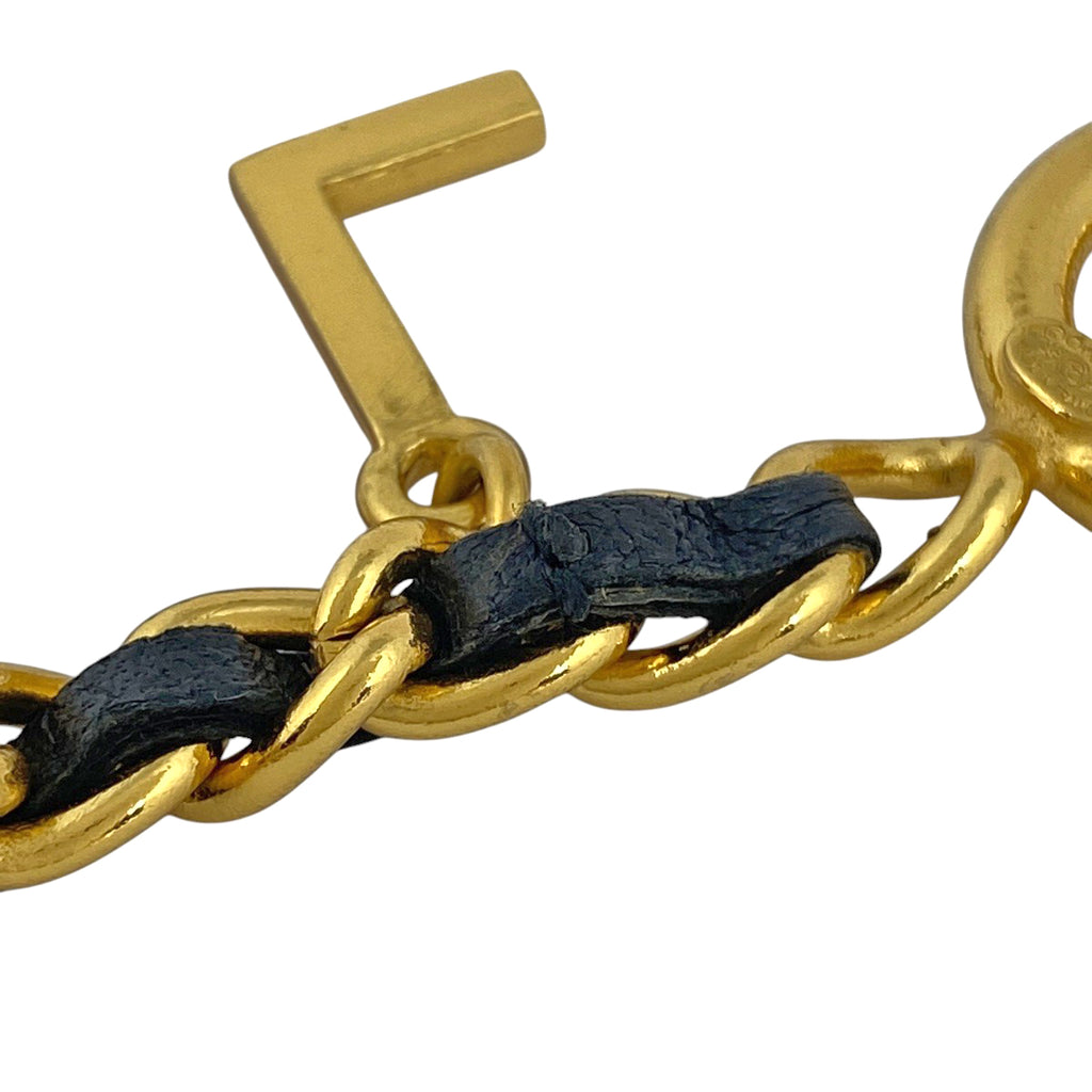 シャネル ロゴ チャーム ブレスレット ココマーク ブレスレット GP ゴールド レディース 【中古】bracc