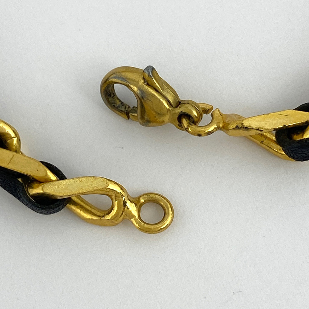 シャネル ロゴ プレート ブレスレット ココマーク ブレスレット GP ゴールド レディース 【中古】bracc