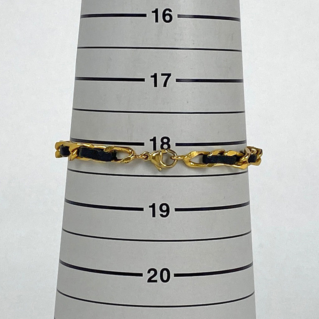 シャネル ロゴ プレート ブレスレット ココマーク ブレスレット GP ゴールド レディース 【中古】bracc