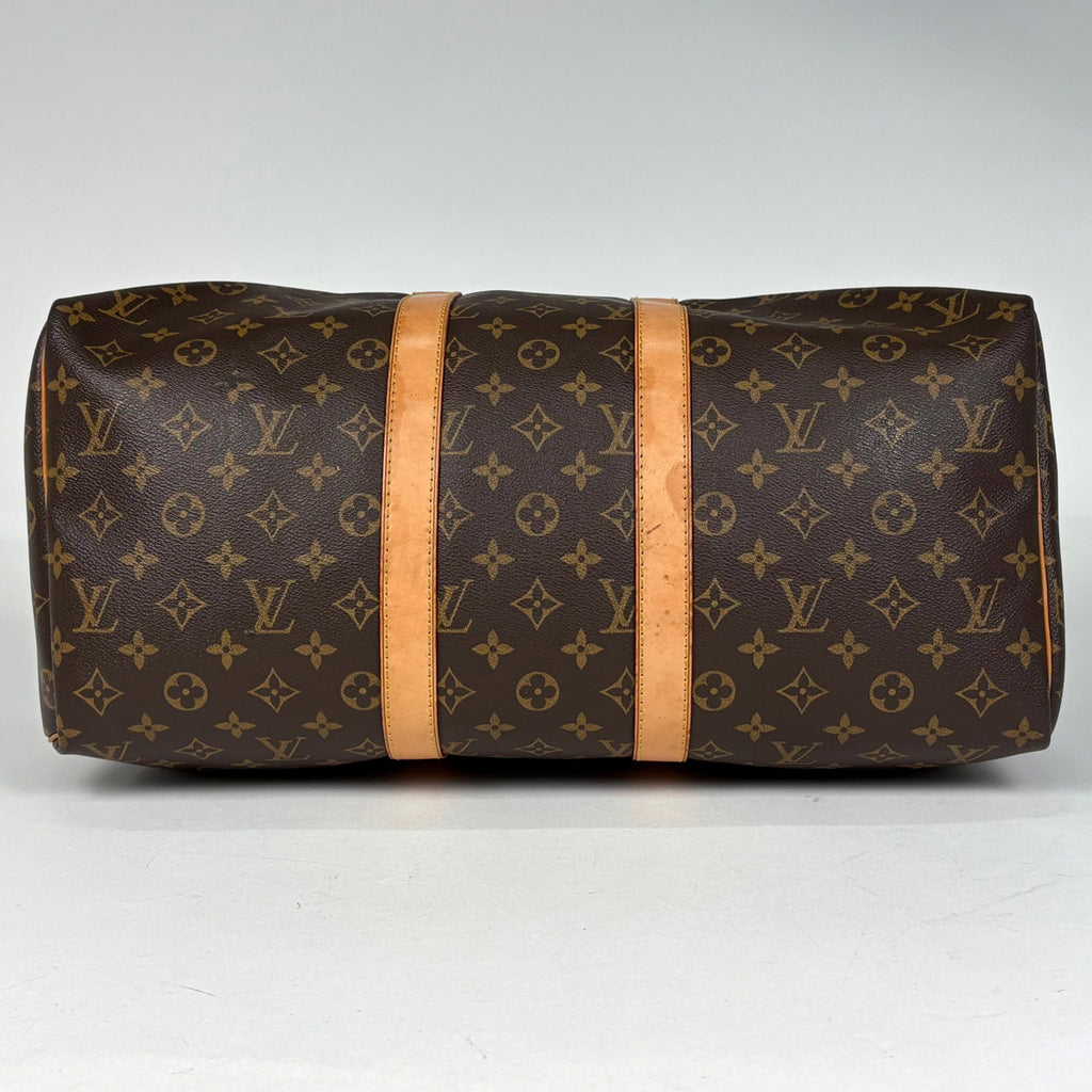 ルイ・ヴィトン キーポル 45 ハンドバッグ 旅行 出張 ビジネス ボストンバッグ モノグラム ブラウン M41428 レディース 【中古】brbag