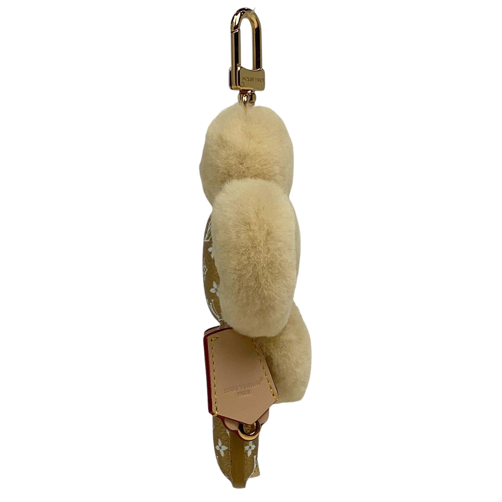 ルイ・ヴィトン ヴィヴィエンヌ ファッショニスタ モノグラム フラワー バッグチャーム レザー ミンク ゴールド ベージュ M01739 レディース 【中古】brbag