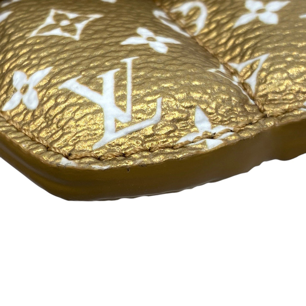 ルイ・ヴィトン ヴィヴィエンヌ ファッショニスタ モノグラム フラワー バッグチャーム レザー ミンク ゴールド ベージュ M01739 レディース 【中古】brbag