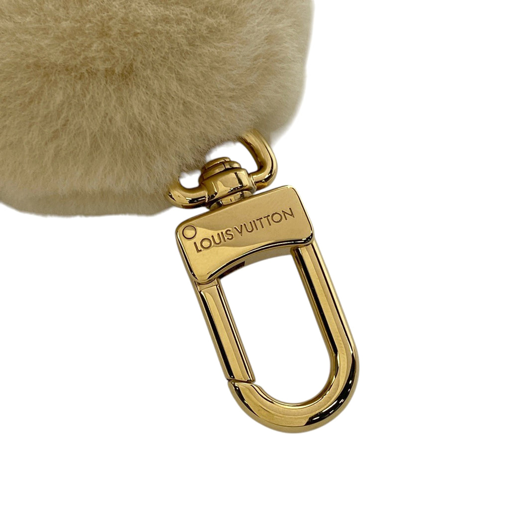 ルイ・ヴィトン ヴィヴィエンヌ ファッショニスタ モノグラム フラワー バッグチャーム レザー ミンク ゴールド ベージュ M01739 レディース 【中古】brbag