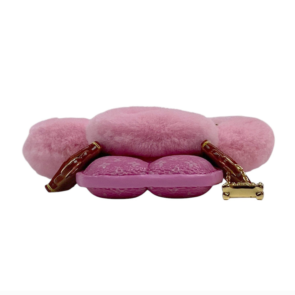 ルイ・ヴィトン ヴィヴィエンヌ ファッショニスタ モノグラム フラワー バッグチャーム レザー ミンク ピンク MO1737 レディース 【中古】brbag