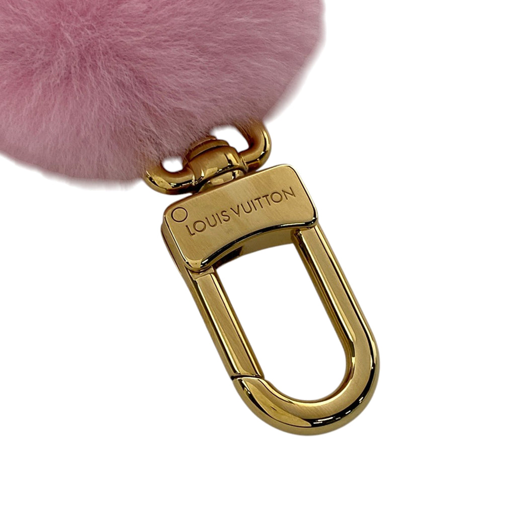 ルイ・ヴィトン ヴィヴィエンヌ ファッショニスタ モノグラム フラワー バッグチャーム レザー ミンク ピンク MO1737 レディース 【中古】brbag