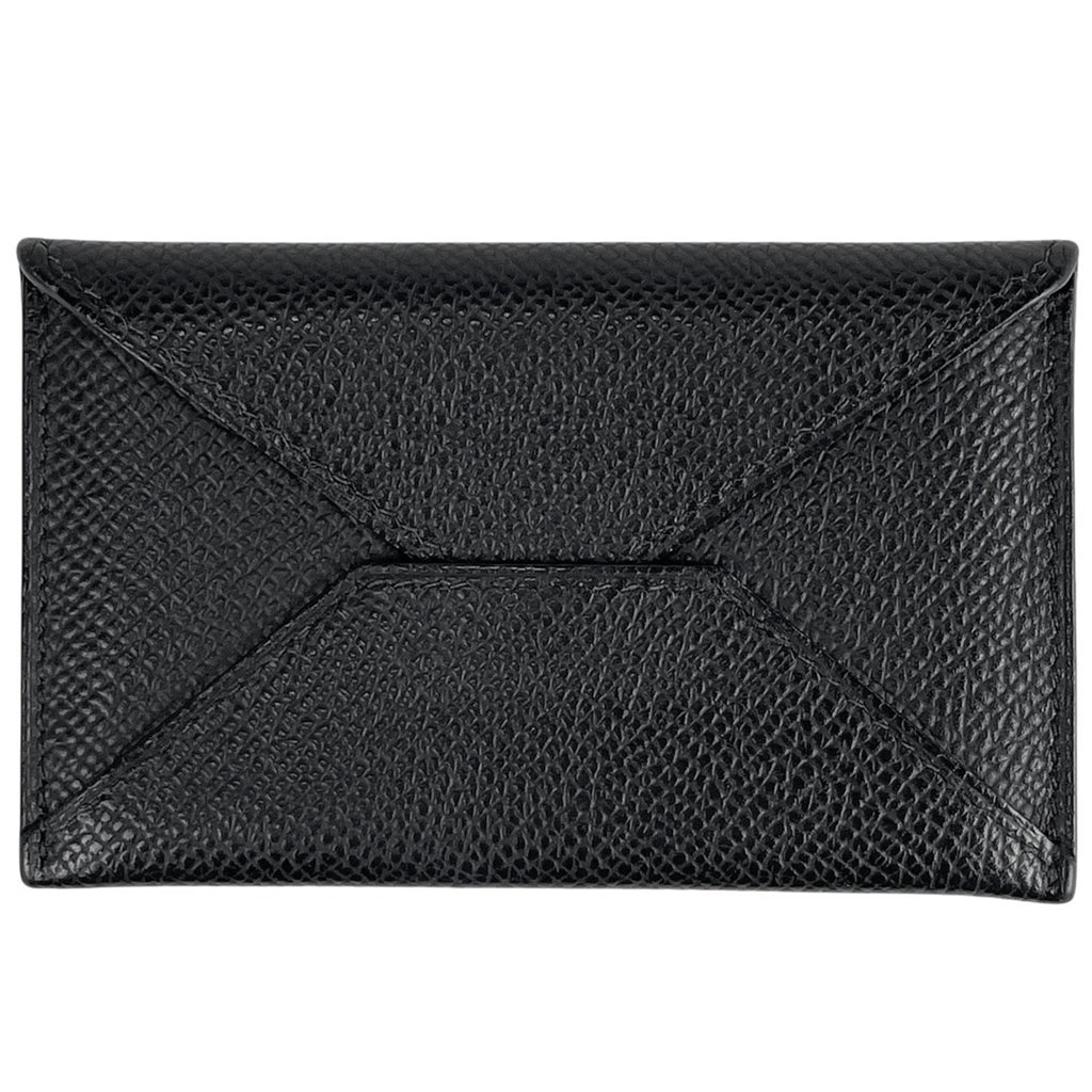 エルメス エンベロープ カード入れ パスケース カードケース レザー ブラック レディース 【中古】brbag