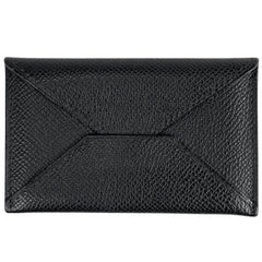 エルメス エンベロープ カード入れ パスケース カードケース レザー ブラック レディース 【中古】brbag