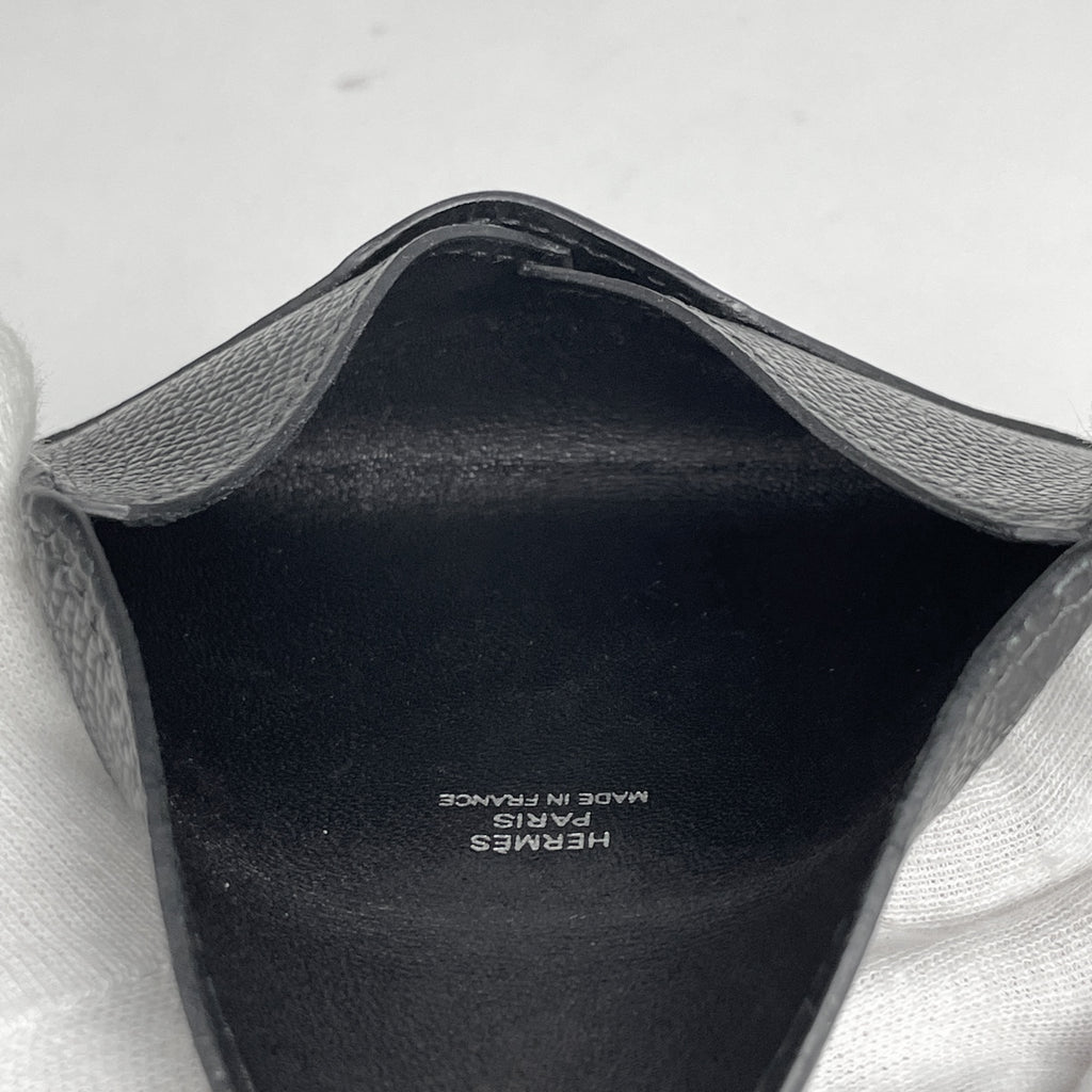 エルメス エンベロープ カード入れ パスケース カードケース レザー ブラック レディース 【中古】brbag