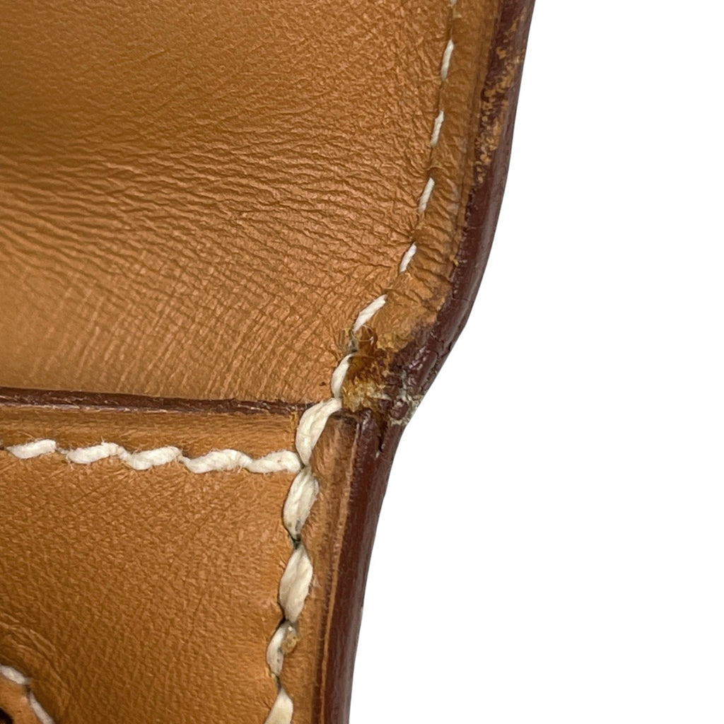 エルメス ケリー 28 外縫い ハンドバッグ ヴァッシュ ブラウン V レディース 【中古】brbag