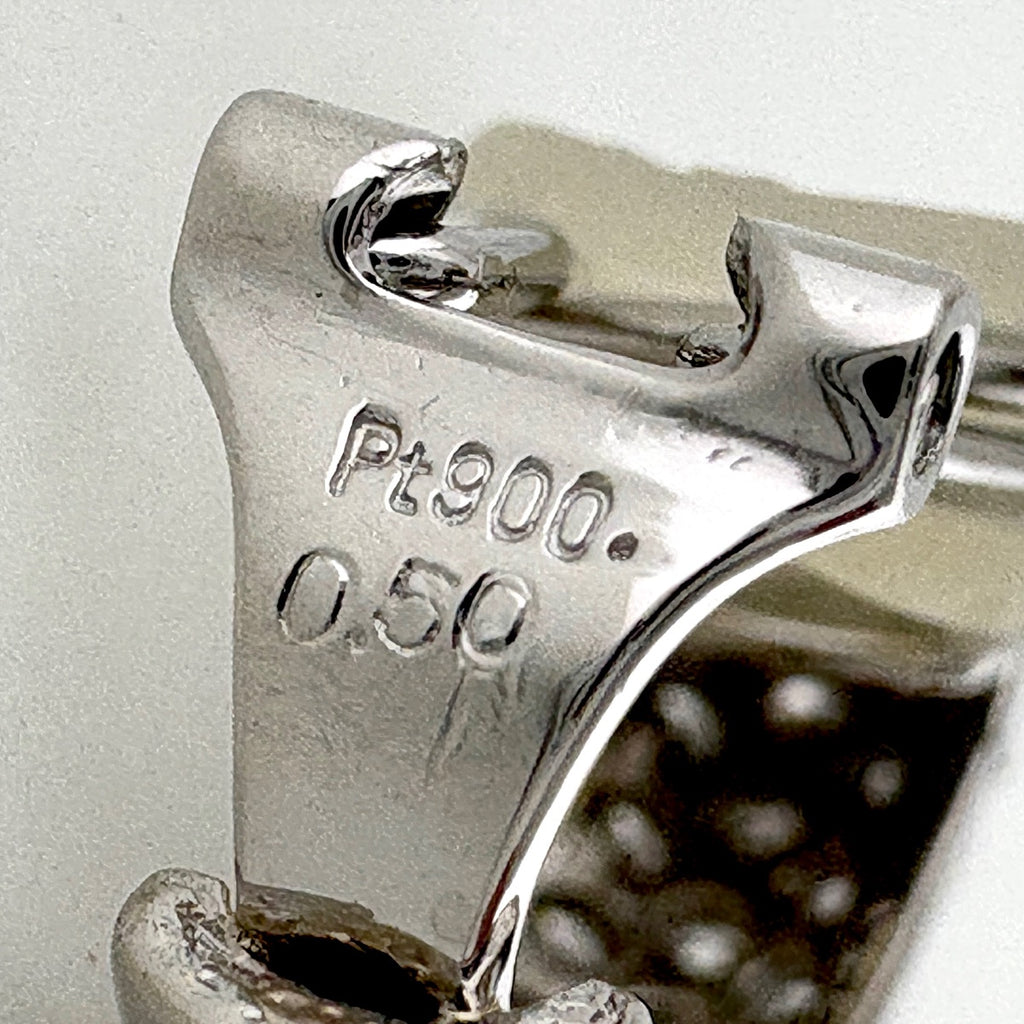 メレダイヤ デザインイヤリング プラチナ イヤリング Pt900 ダイヤモンド レディース 【中古】nbjwl