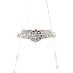 スタージュエリー メレダイヤ デザインリング プラチナ 指輪 リング 13.5号 Pt950 ダイヤモンド レディース 【中古】brjwl