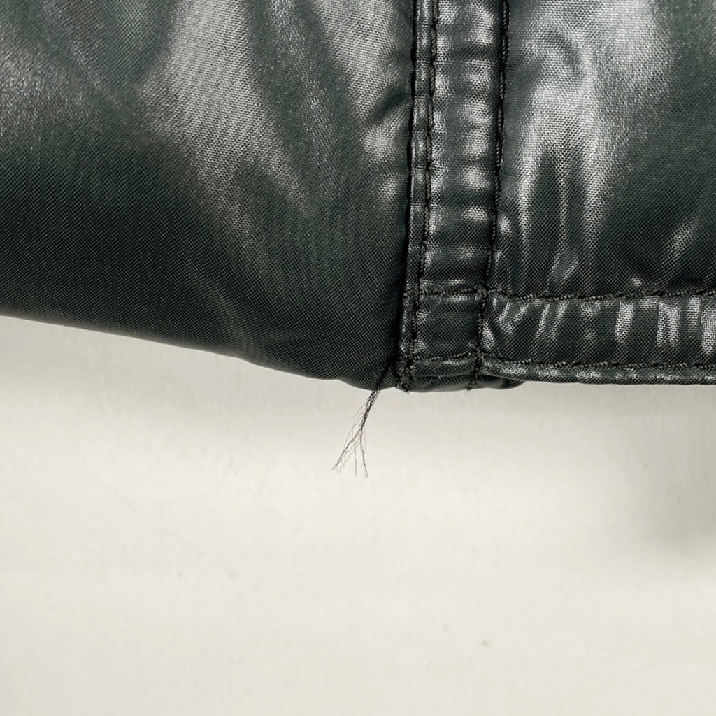 モンクレール キルティング ロングコート ベルト付き ファー ダブルファスナー アウター その他コート ナイロン グリーン レディース 【中古】brapp