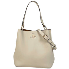 コーチ ロゴ ハンドバッグ 2WAY ショルダーバッグ 2wayバッグ レザー アイボリー 91122 レディース 【中古】brbag