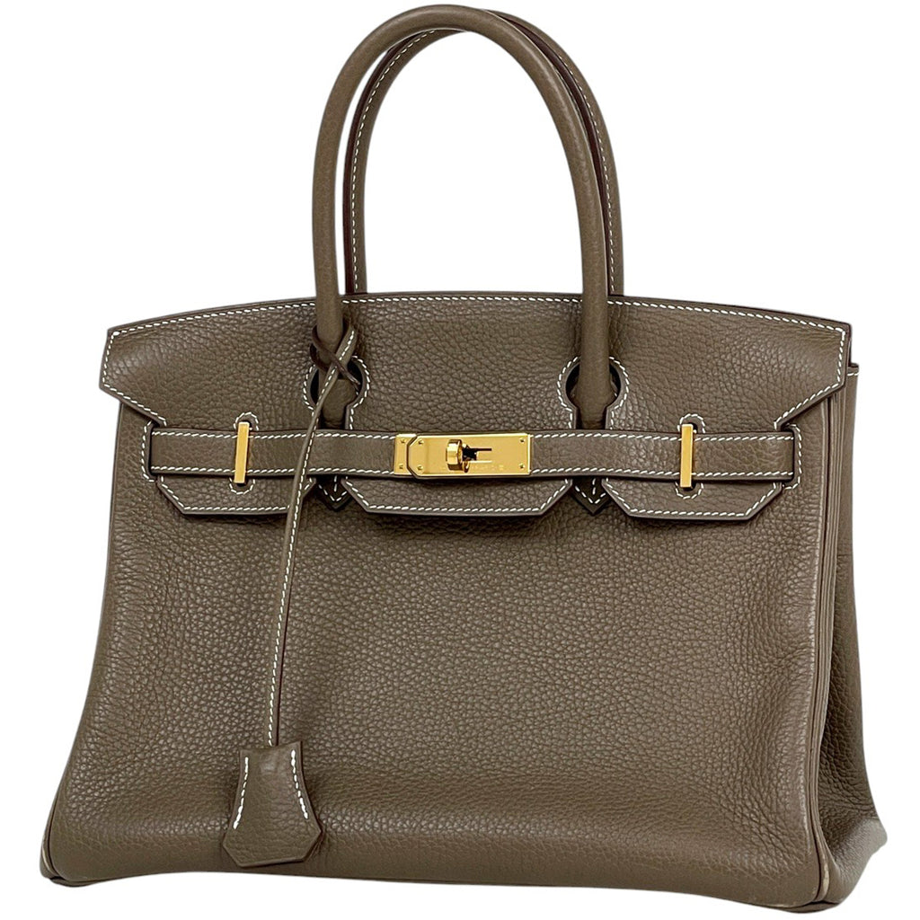 エルメス バーキン 30 ハンドバッグ トリヨンクレマンス エトゥープ C レディース 【中古】brbag