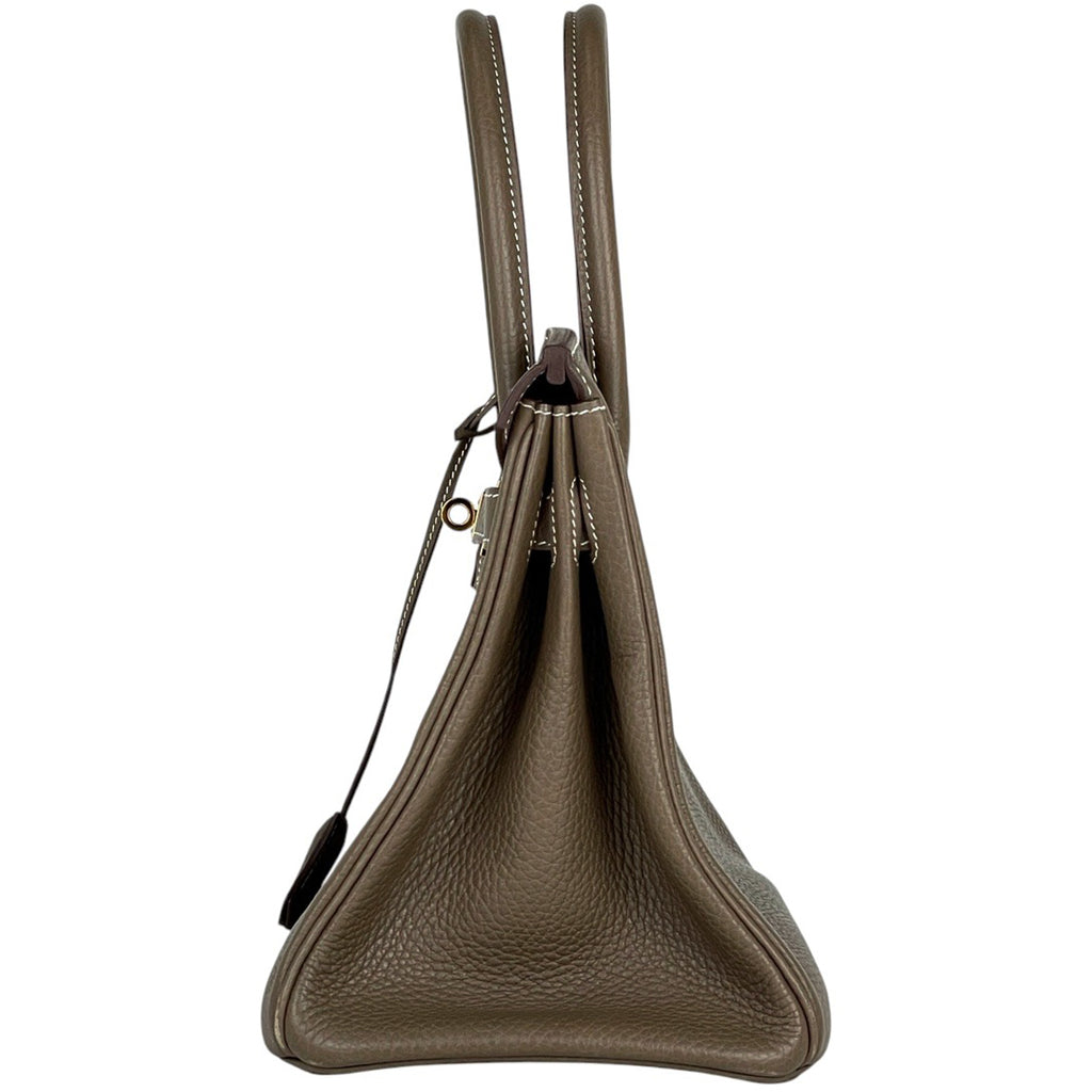 エルメス バーキン 30 ハンドバッグ トリヨンクレマンス エトゥープ C レディース 【中古】brbag