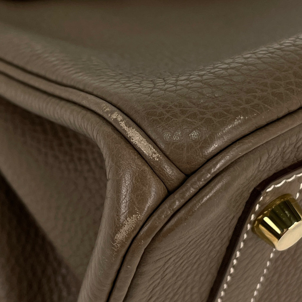 エルメス バーキン 30 ハンドバッグ トリヨンクレマンス エトゥープ C レディース 【中古】brbag