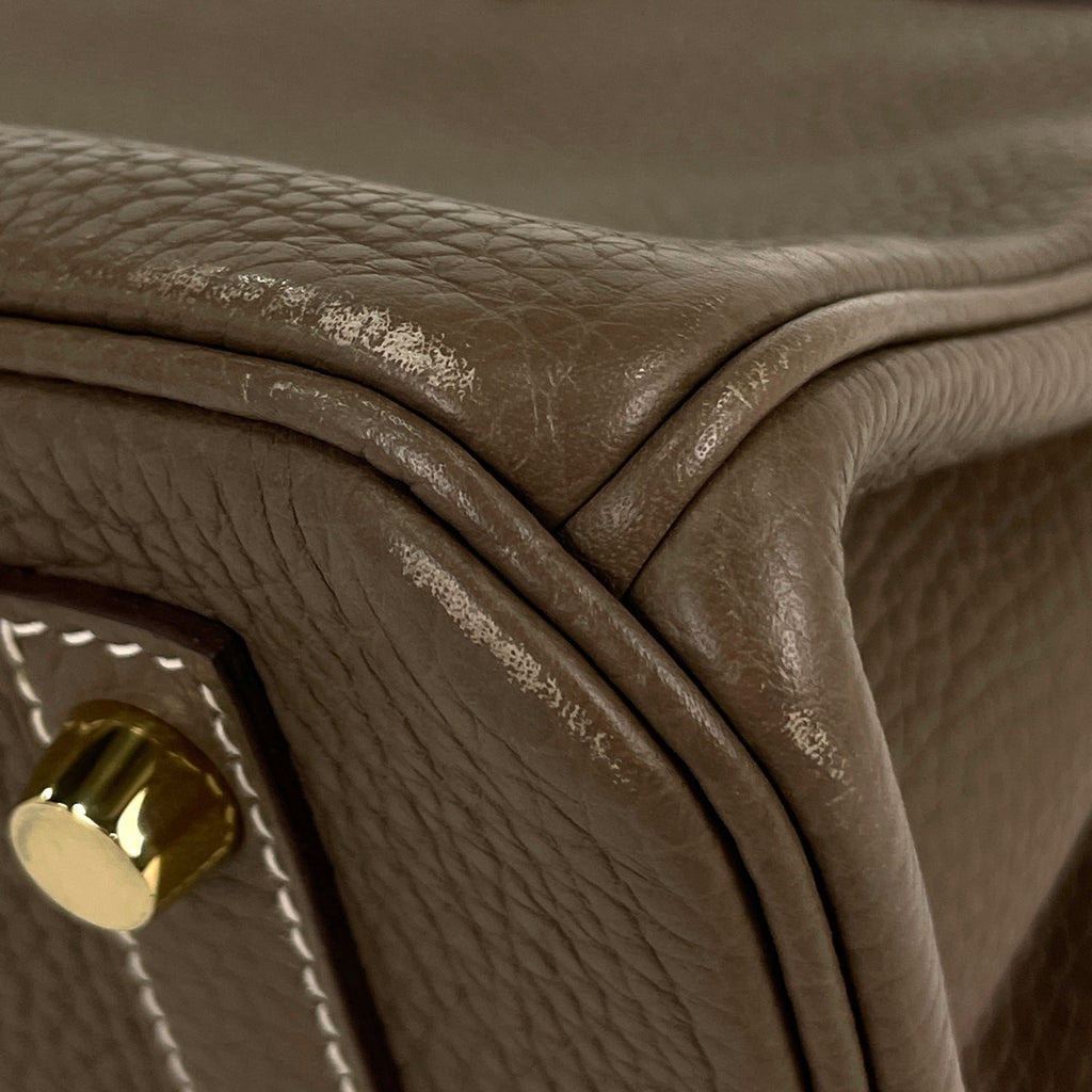 エルメス バーキン 30 ハンドバッグ トリヨンクレマンス エトゥープ C レディース 【中古】brbag