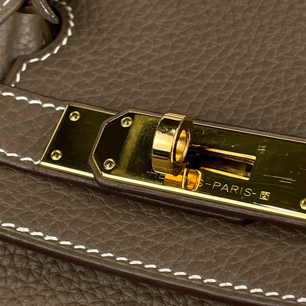 エルメス バーキン 30 ハンドバッグ トリヨンクレマンス エトゥープ C レディース 【中古】brbag