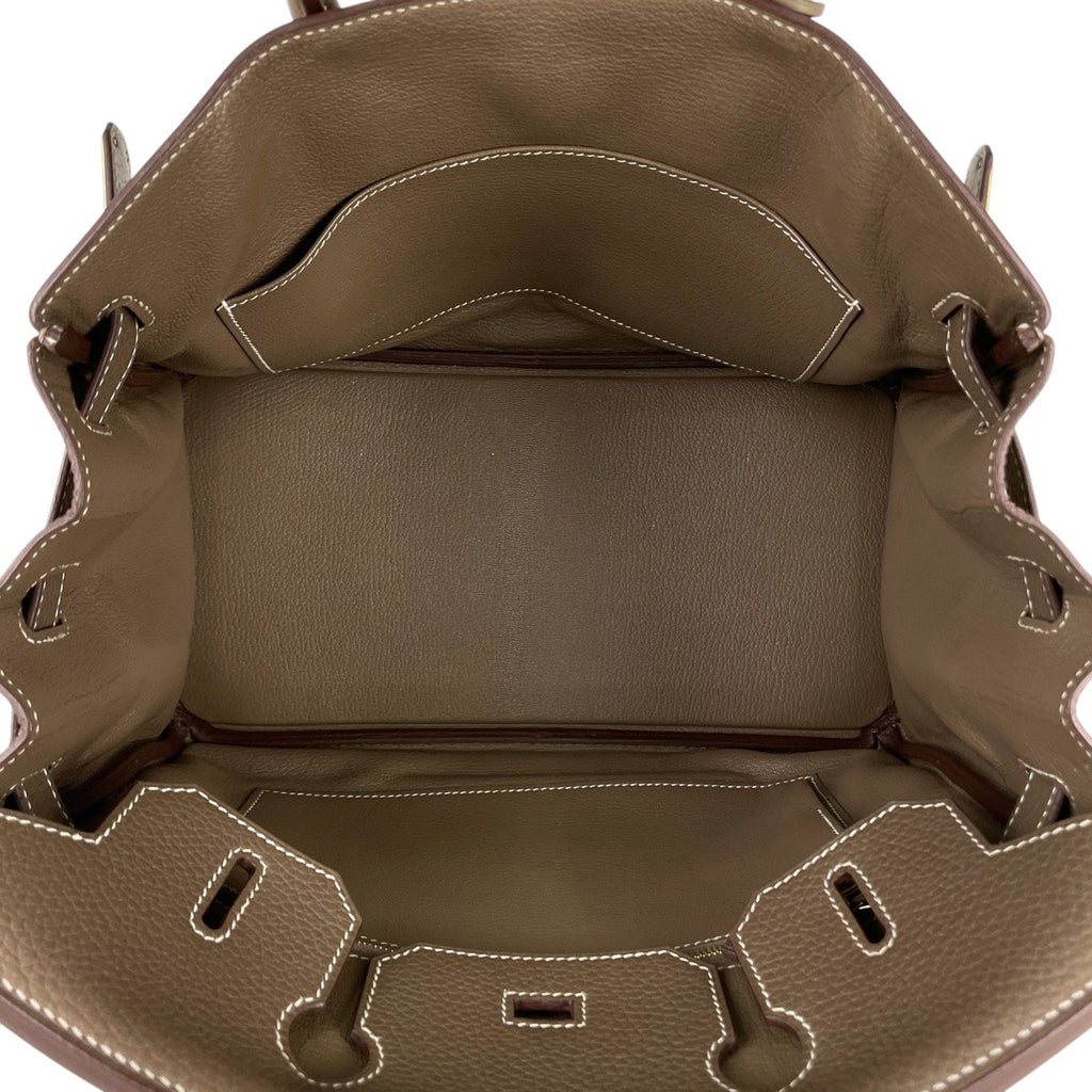 エルメス バーキン 30 ハンドバッグ トリヨンクレマンス エトゥープ C レディース 【中古】brbag