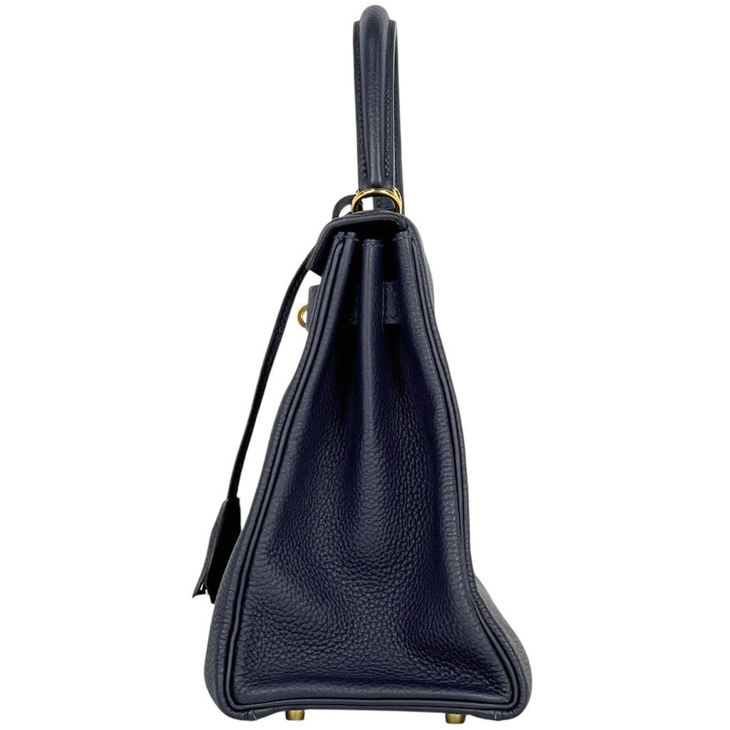 エルメス ケリー 28 内縫い 2WAY ショルダーバッグ ハンドバッグ トリヨンクレマンス ブルーニュイ C レディース 【中古】brbag