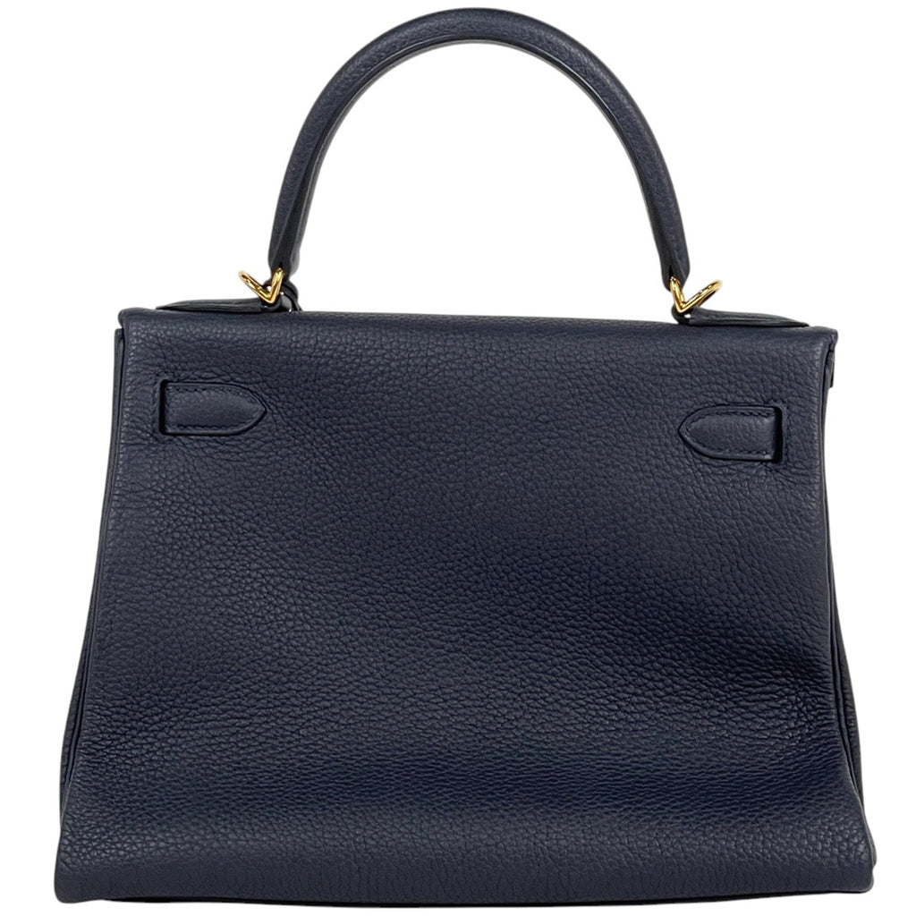 エルメス ケリー 28 内縫い 2WAY ショルダーバッグ ハンドバッグ トリヨンクレマンス ブルーニュイ C レディース 【中古】brbag